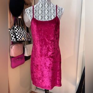 Crushed Velvet Red Mini Dress Romantic Y2K